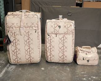 Heyes "Snakeskin" Luggage & Tote Bag 3pc Set