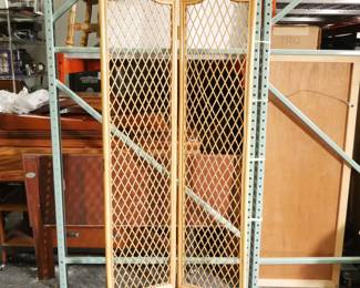 Two Panel Bamboo Room Divider
