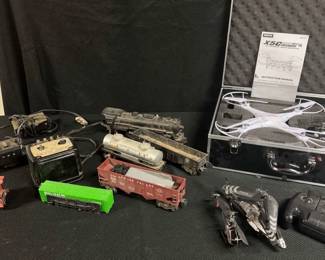 Vintage Trains And Remote Helipocopters