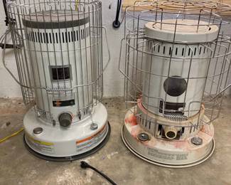 Kerosun And Everglow Kerosene Heaters Located In Basement