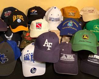 35pc Lot Vintage Newer Trucker Dad Hat Caps SnapBack, Air Force, Harley, Travel, Gag Humor