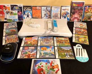 Retro Mixed Gaming Media Wii Fit Board, Playstation PSP, DBZ, Nintento DS More