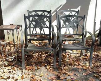Metal Patio Chairs Tables