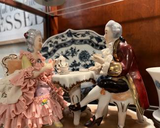 Dresden Lace Porcelain Figurines