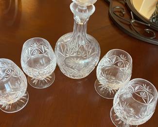 Crystal bourbon glasses