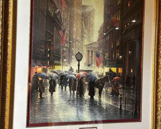 CANYON OF DREAMS...WALL STREET BY GUY HARVEY  42”X35 1/2”