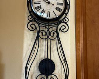 Metal wall clock