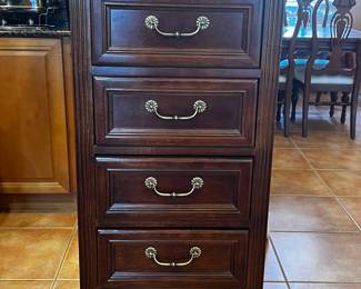 Very sturdy tall narrow chest