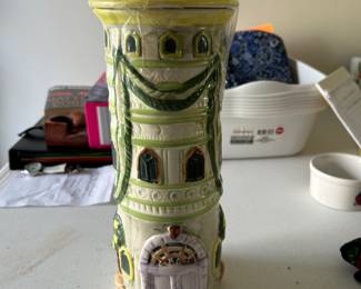 Vintage Green Decanter