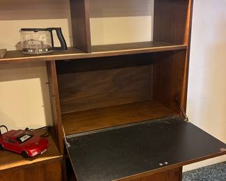 Vintage Book Shelf with pull down Desk Top...MCM