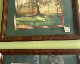 Artist RF Harnett framed artwork signed....