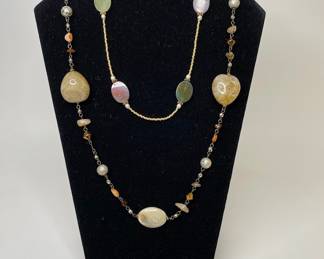 Two Beaded Fashion Necklaces
