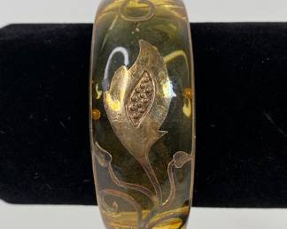 Vintage Bangle With Hinge, Possibly Bakelite
