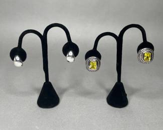 Silver Tone Clip On Earrings
