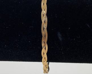 14k Gold Braided Bracelet
