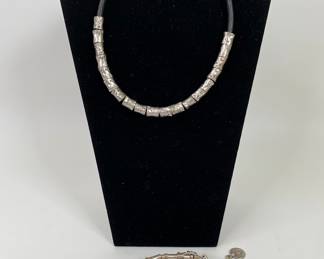 Middle Eastern Brutalist Style Necklace And Bracelet
