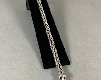 Sterling Silver Woven Rope Bracelet
