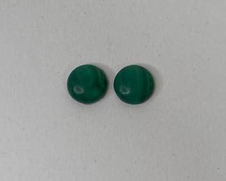Unset Malachite Earring Gems
