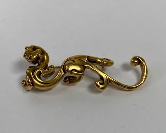 Metropolitan Museum Of Art Gold Tone Phoenix Brooch
