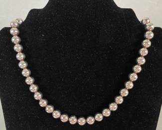 Probably Tiffany & Co. Sterling Silver HardWear Ball Necklace
