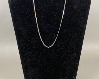Italian Sterling Silver "S" Chain Necklace
