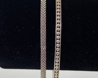 Pair Of Lagos Sterling Silver Bangles
