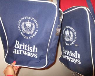 British Airways bags vintage
