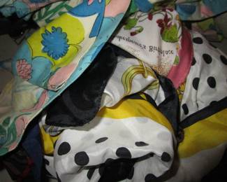 Silk vintage scarves