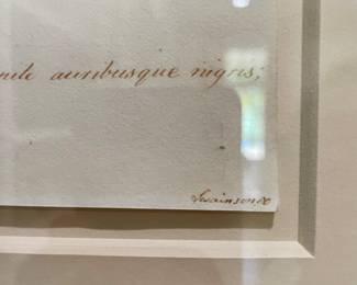 Goodall, pen and watercolor bird pictures, one of three ca. 1820