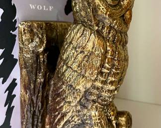 One of a pair of Owl Bookends