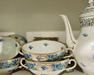 Beautiful Schuman "Forget Me Not" by Schumann-Bavaria.  There is a huge set for dinner and luncheons. The bluebell will be sold as a set