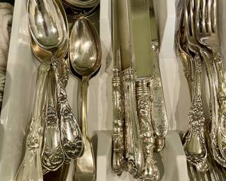 Lots of flatware, bits and pieces