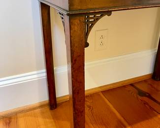 Beautiful Chippendale Game Table, Mahogany with pine and oak as secondary wood.  English late 18th century  Measurements 29"H x 33 1/2" W x 16" deep