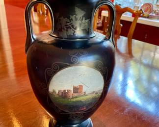 Fantstic clay painted vase Hjordt 