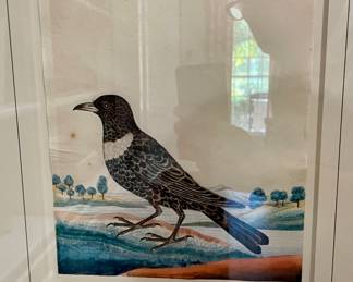 Goodall, pen and watercolor bird pictures, one of three ca. 1820