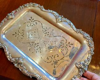 Asparagus server, sterling silver