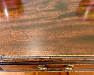 Beautiful Chippendale Game Table, Mahogany with pine and oak as secondary wood.  English late 18th century  Measurements 29"H x 33 1/2" W x 16" deepWonderful patina on this period flip top game / tea table