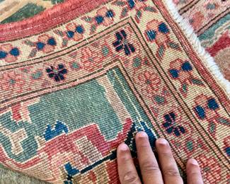 incredible handmade rug approx. 12' x 18' 