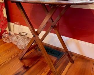 Fantastic antique butler serving tray 