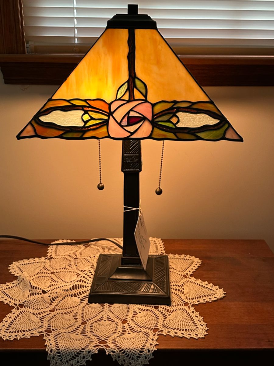 Tiffany Style Stained Glass Lamp - handmade