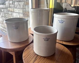 Ransbottom Crown Crocks- 1 Gallon, 2 Gallon, 3 Gallon and 4 Gallon