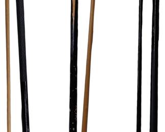 Pool Cues Set of Three 