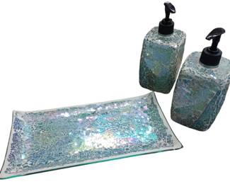 Mosaic Glass Bathroom Accessories 
