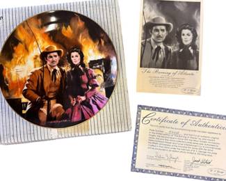 The Burning of Atlanta GWTW Plate 