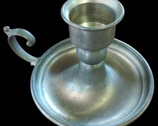 Pewter Candlestick Holder 