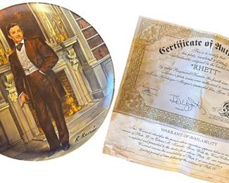 Rhett Gone With The Wind Plate 