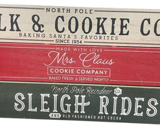 3 Wood Christmas Box Set 