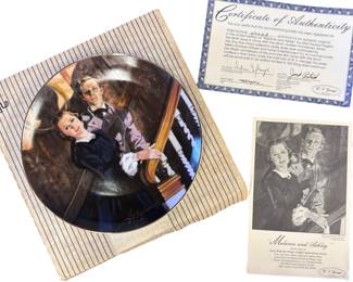 Melanie and Ashley GWTW Plate 