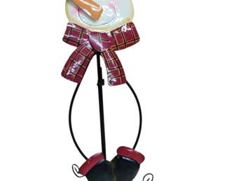 Metal Christmas Snowman Garden Stake 