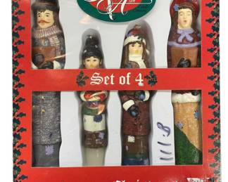 Robert Alan Christmas Caroler Taper Candles 
